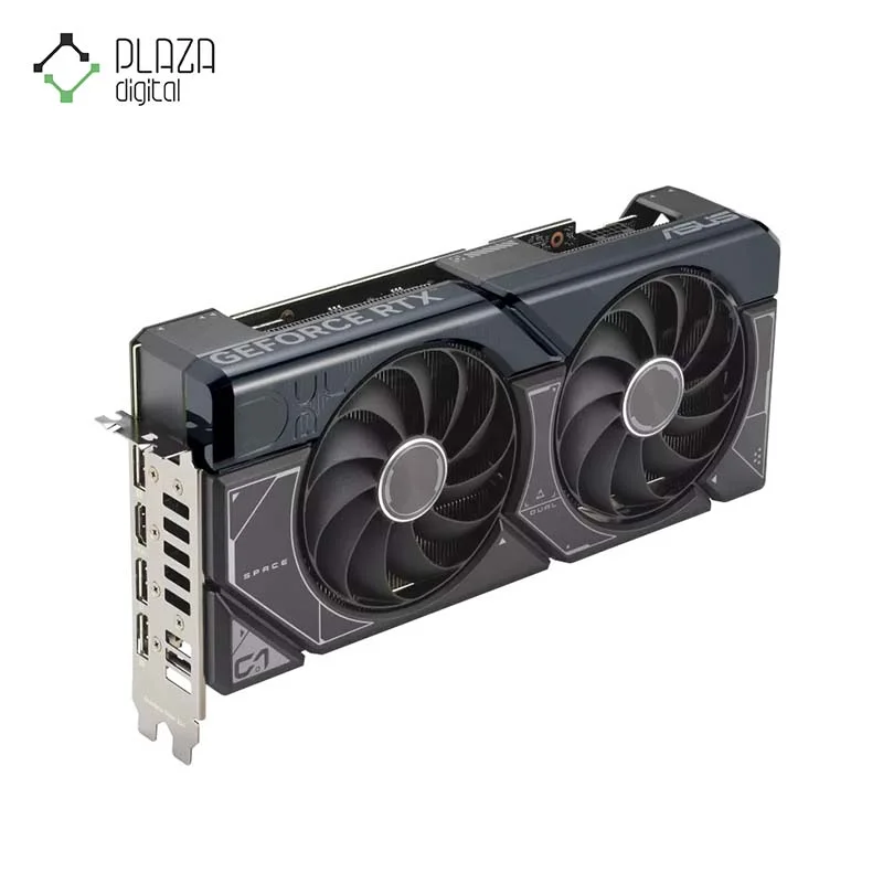 نمای سمت چپ کارت گرافیک ایسوس مدل GeForce RTX 4070 SUPER DUAL OC حافظه 12 گیگابایت