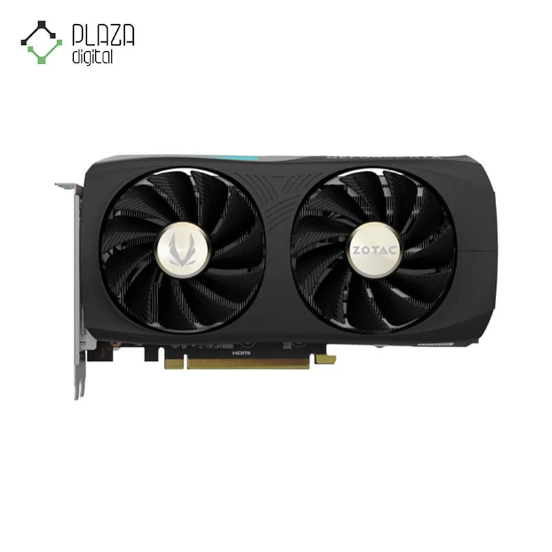 نمای رو به رو کارت گرافیک زوتاک مدل GAMING GeForce RTX 4070 SUPER Twin Edge OC حافظه 12 گیگابایت