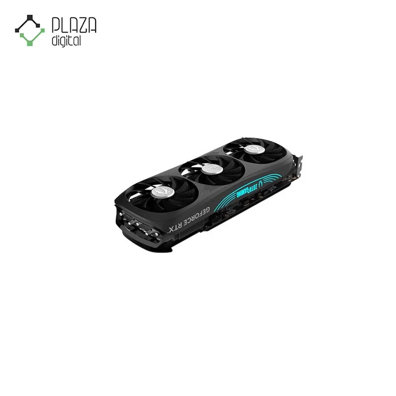 نمای بالا کارت گرافیک زوتاک مدل GAMING GeForce RTX 4070 SUPER Trinity Black Edition حافظه 12 گیگابایت