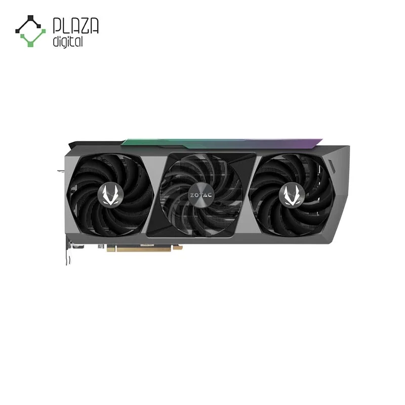 نمای رو به رو کارت گرافیک زوتاک مدل GAMING GeForce RTX 4070 Ti SUPER AMP HOLO حافظه 16 گیگابایت