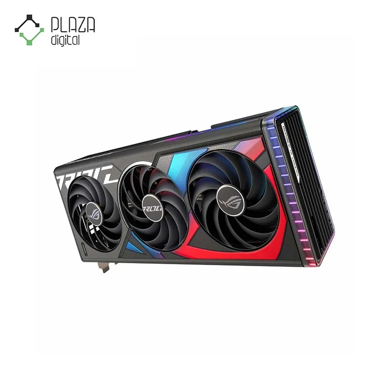 نمای سمت راست کارت گرافیک ایسوس مدل ROG STRIX RTX 4070 Ti Super OC حافظه 16 گیگابایت