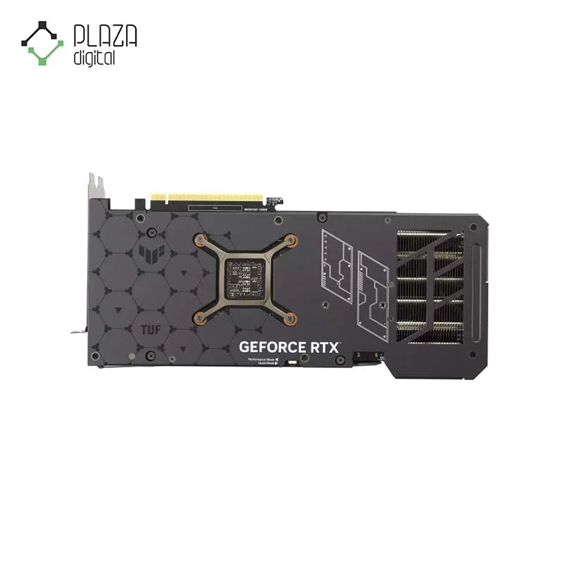 نمای پشت کارت گرافیک ایسوس مدل TUF Gaming GeForce RTX 4070 Ti SUPER OC حافظه 16 گیگابایت