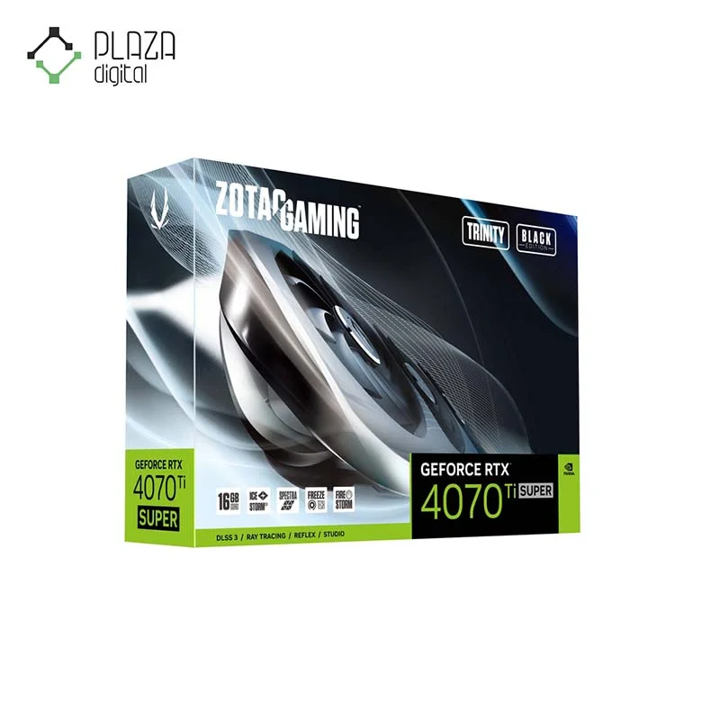 کارت گرافیک زوتاک مدل GAMING GeForce RTX 4070 Ti SUPER Trinity Black حافظه 16 گیگابایت