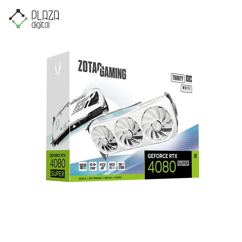 کارت گرافیک زوتاک مدل GAMING GeForce RTX 4080 SUPER Trinity OC White Edition GDDR6X حافظه 16 گیگابایت