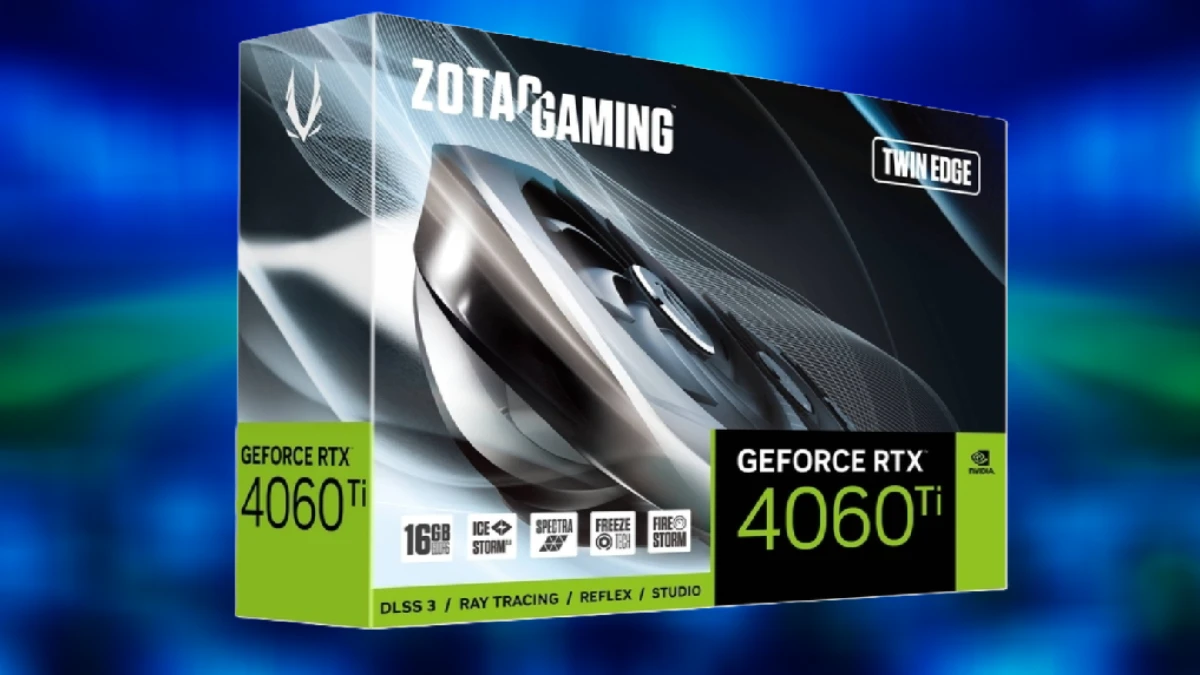 نمای کارت گرافیک زوتاک مدل GAMING GeForce RTX 4060 Ti Twin Edge 16GB