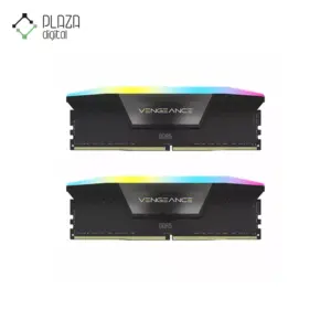 نمای اصلی رم دسکتاپ ddr5 دو کاناله 5600 مگاهرتز cl40 کورسیر مدل vengeance rgb ظرفیت 96 گیگابایت