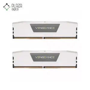 رم دسکتاپ DDR5 دو کاناله 5600 مگاهرتز کورسیر CL40 مدل Vengeance White ظرفیت 64 گیگابایت