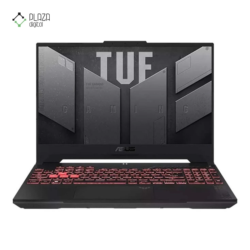 نمای جلو لپ تاپ ایسوس 15.6 اینچی مدل TUF Gaming A15 FA507NU R7 7735HS 48GB 1TB SSD RTX4050 پلازا دیجیتال