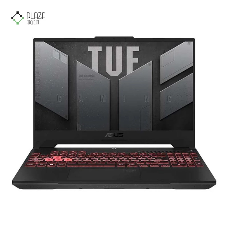 نمای جلو لپ تاپ ایسوس 16 اینچی مدل TUF Gaming A16 FA607PI R9 7845HX 32GB 2TB SSD RTX4070 پلازا دیجیتال