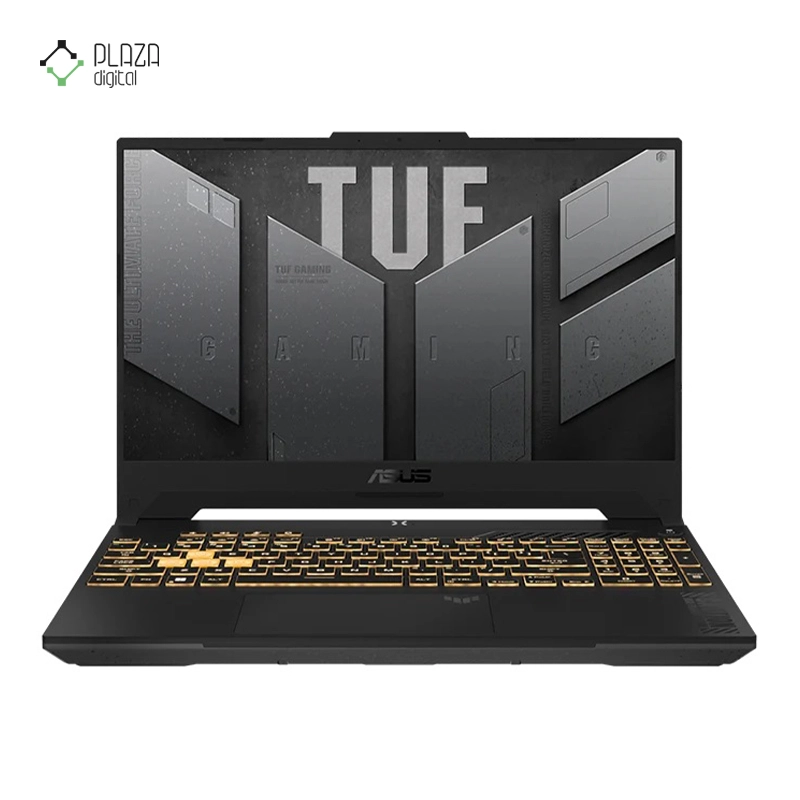 نمای رو به رو لپ تاپ ایسوس 15.6 اینچی مدل TUF Gaming F-15 FX507ZC4 i5 12500H 48GB 512GB SSD RTX3050 پلازا دیجیتال