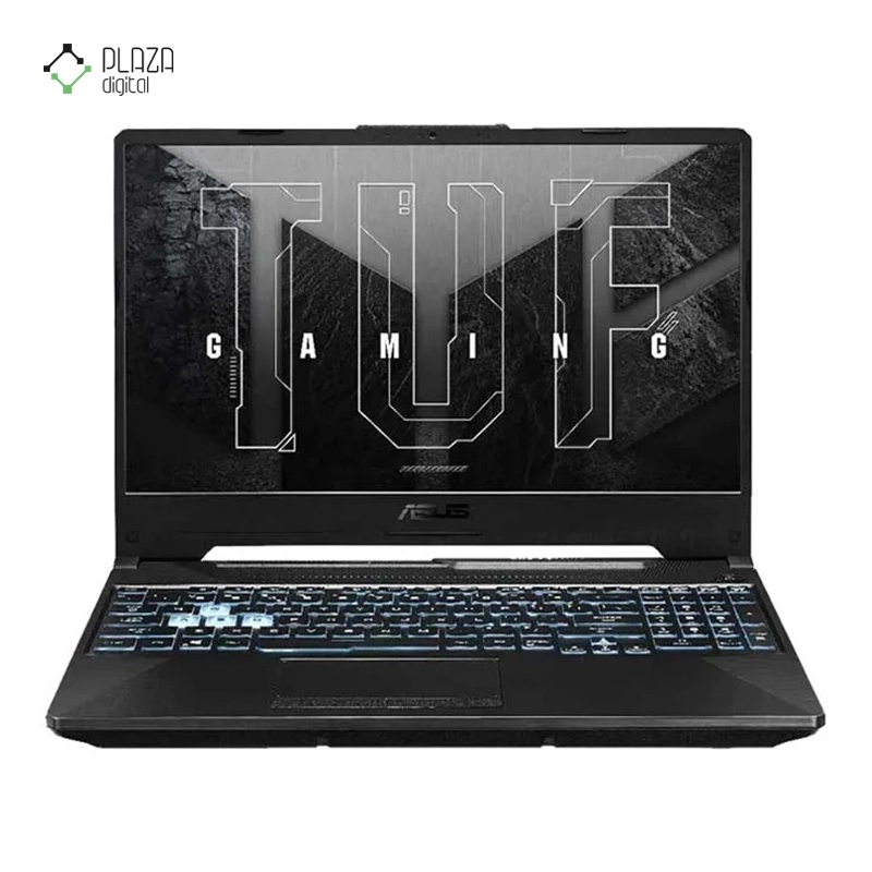 نمای رو به رو لپ تاپ ایسوس 15.6 اینچی مدل TUF Gaming F15 FX506HC i7 11800H 32GB 1TB SSD RTX3050 پلازا دیجیتال