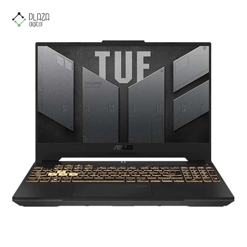 نمای جلو از لپ تاپ ایسوس 15.6 اینچی مدل TUF Gaming F15 FX507VV4 i9 13900H 32GB 1TB SSD RTX4060 پلازا دیجیتال