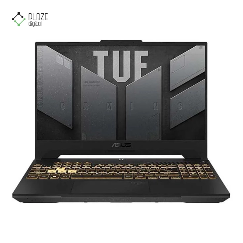 نمای جلو لپ تاپ ایسوس 15.6 اینچی مدل TUF Gaming F15 FX507ZI i7 12700H 64GB 2TB SSD RTX4070 پلازا دیجیتال