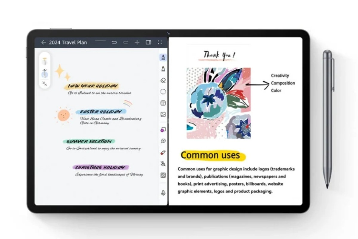 هواوی میت پد SE 11 از قلم پشتیبانی می‌کند