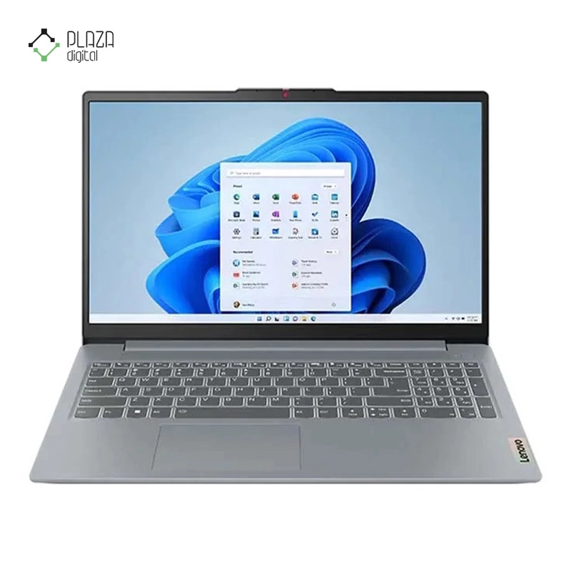 نمای جلو لپ تاپ لنوو 15.6 اینچی مدل IdeaPad Slim 3 R3 7320U 8GB 512GB SSD Radeon 610M پلازا دیجیتال