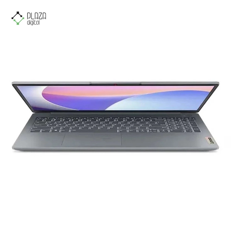 نمای نیمه باز لپ تاپ لنوو 15.6 اینچی مدل IdeaPad Slim 3 R3 7320U 8GB 512GB SSD Radeon 610M پلازا دیجیتال