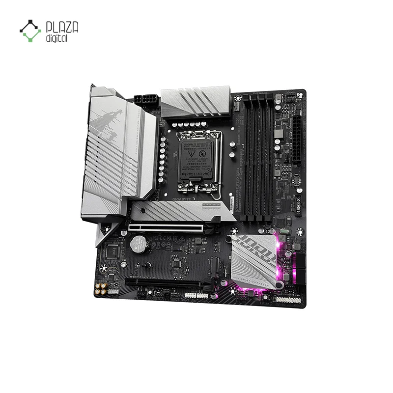 نمای چپ مادربرد گیگابایت مدل b760m aorus elite ddr4