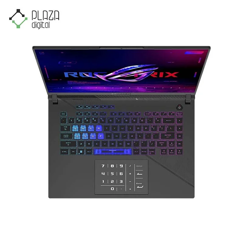 نمای صفحه کلید لپ تاپ گیمینگ 16 اینچی ایسوس ROG Strix G16 مدل G614JZR-B