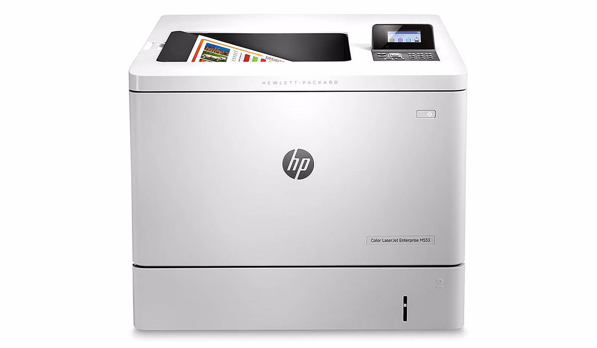 بهترین پرینترهای رنگی بازار کدامند؟ 10 پرینتر لیزری رنگی اچ پی مدل HP Color LaserJet Enterprise M553n