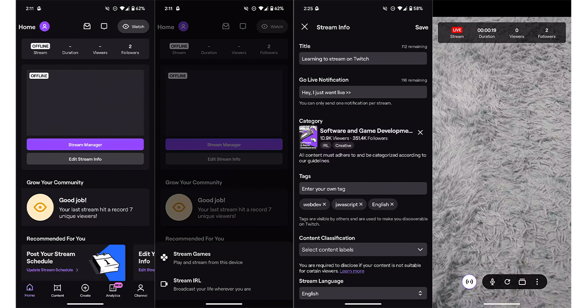 twitch android