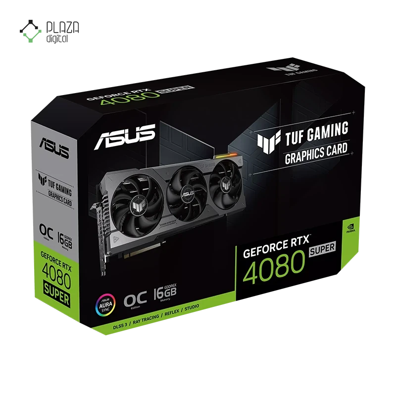 کارت گرافیک ایسوس مدل TUF Gaming GeForce RTX 4080 SUPER 16GB GDDR6X OC Edition حافظه 16 گیگابایت - پلازا دیجیتال