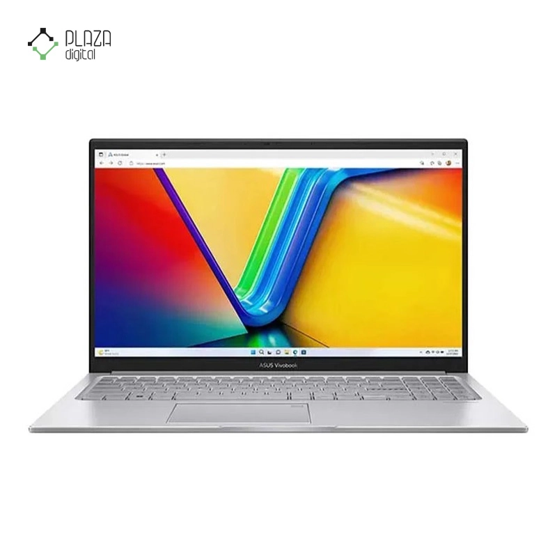 نمای جلو لپ تاپ ایسوس 15.6 اینچی مدل VivoBook 15 F1504VA i7 1355U 16GB 1TB SSD Intel Iris Xe پلازا دیجیتال