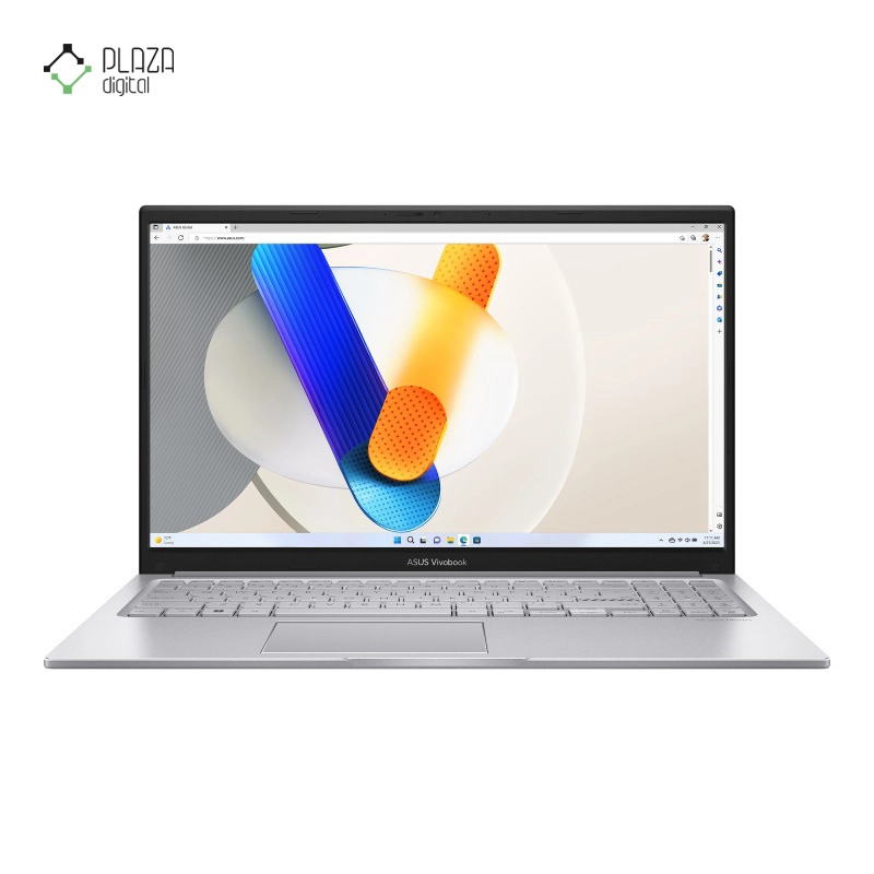 نمای جلو لپ تاپ ایسوس 15.6 اینچی مدل VivoBook 15 X1504VA i7 1355U 16GB 1TB SSD Intel Iris Xe پلازا دیجیتال