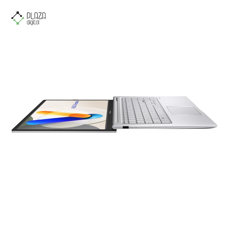 نمای 180 درجه لپ تاپ ایسوس 15.6 اینچی مدل VivoBook 15 X1504VA i7 1355U 24GB 1TB SSD Intel Iris Xe پلازا دیجیتال