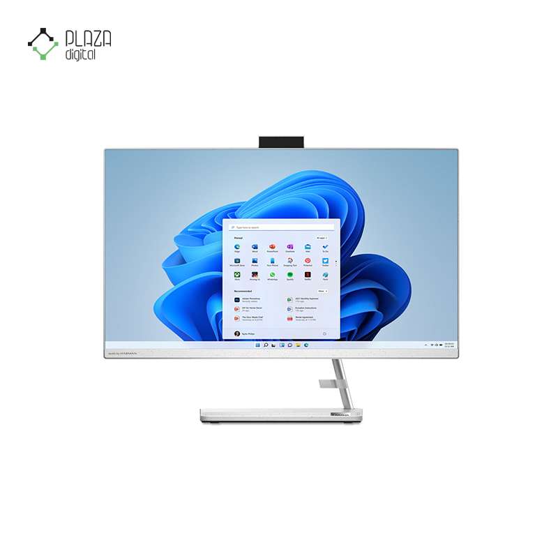 نمای کلی کامپیوتر همه کاره 24 اینچی لنوو مدل lenovo ideacentre aio 3-g non touch سفید