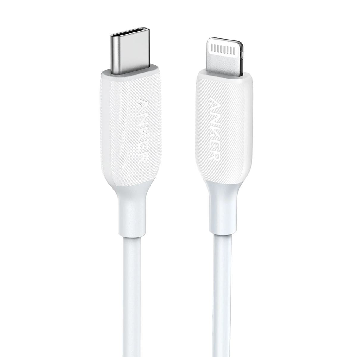 کابل تبدیل USB-C به لایتنینگ انکر 541 PowerLine III مدل A8833 طول 180 سانتی متر سفید پلازا دیجیتال