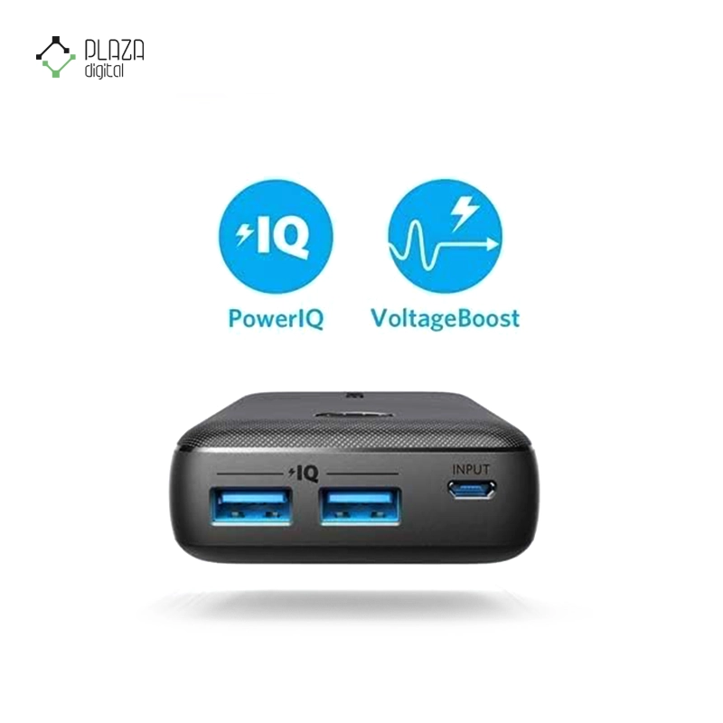 پاوربانک انکر PowerCore Select مدل A1363 ظرفیت 20000 میلی آمپر مشکی پلازا دیجیتال