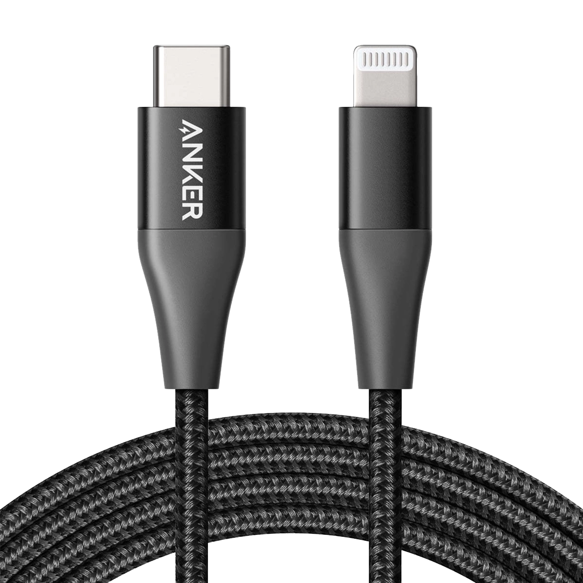 کابل تبدیل USB-C به لایتنینگ انکر PowerLine+ II مدل A8652 طول 90 سانتی متر مشکی پلازا دیجیتال