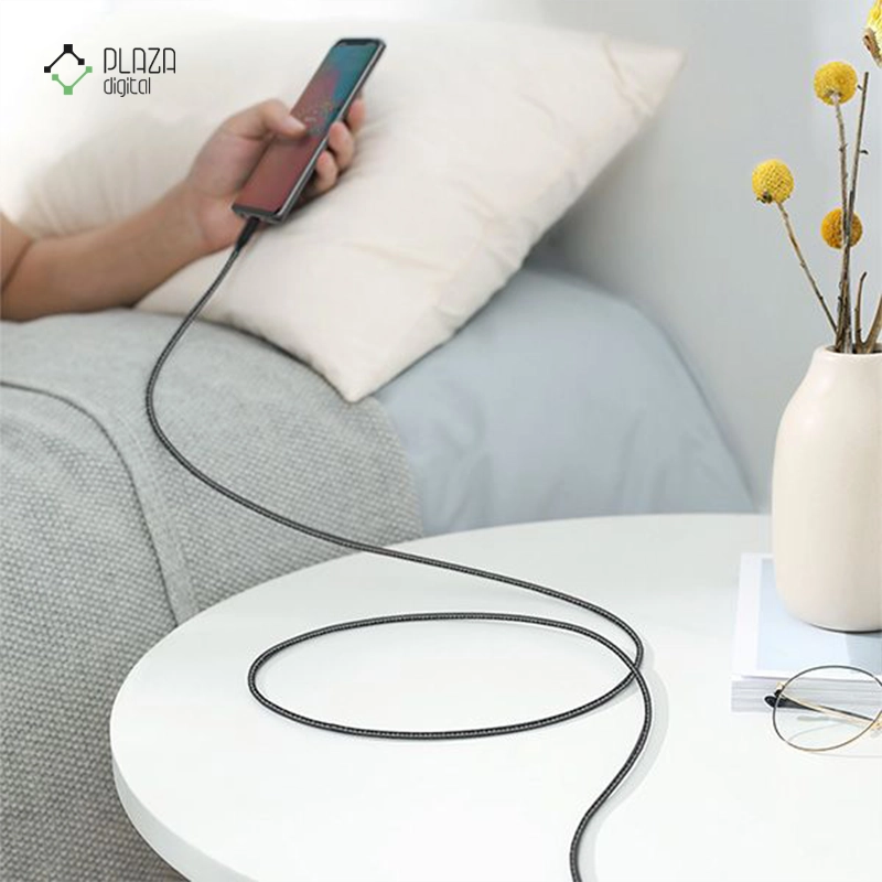 کابل تبدیل USB-C به USB-C انکر PowerLine+ مدل A8033 طول 180 سانتی متر مشکی پلازا دیجیتال