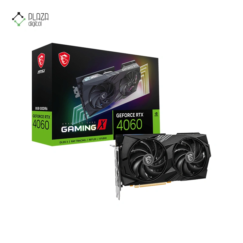 کارت گرافیک ام اس آی مدل GeForce RTX 4060 GAMING X 8G حافظه 8 گیگابایت پلازا دیجیتال