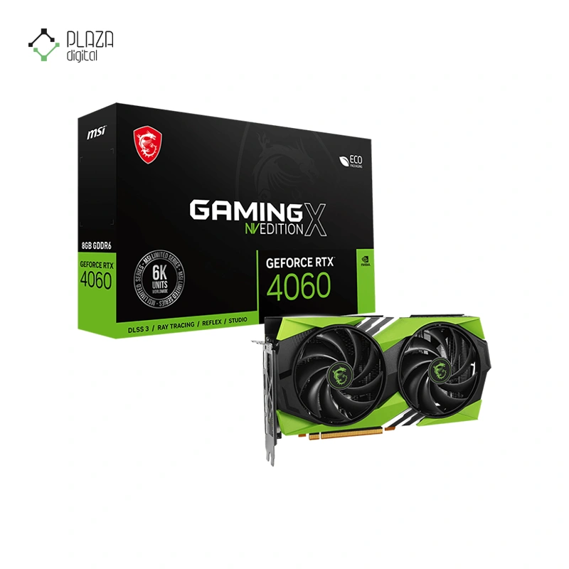 کارت گرافیک ام اس آی مدل GeForce RTX 4060 GAMING X NV EDITION 8G حافظه 8 گیگابایت پلازا دیجیتال