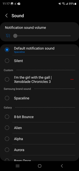 custsom notification sound