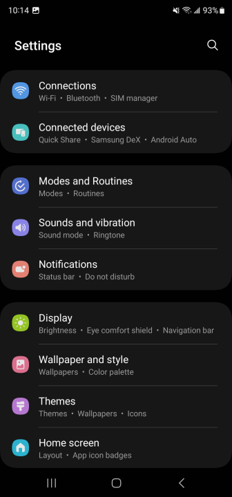 settings app s23 1