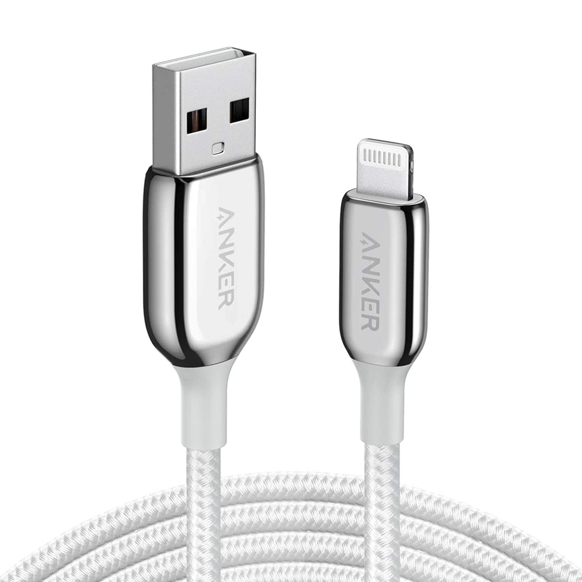 کابل تبدیل USB به لایتنینگ انکر Powerline+ III مدل A8823 طول 180 سانتی متر سفید پلازا دیجیتال