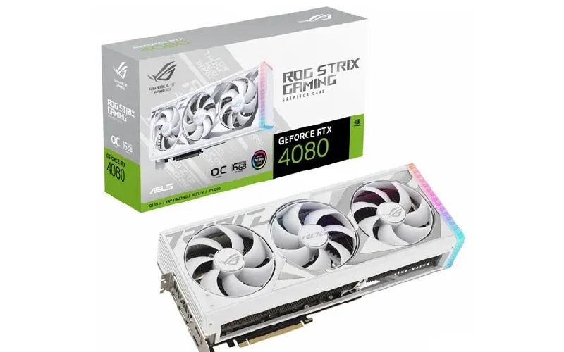 کارت گرافیک ایسوس مدل ROG STRIX RTX 4080 O16G – White