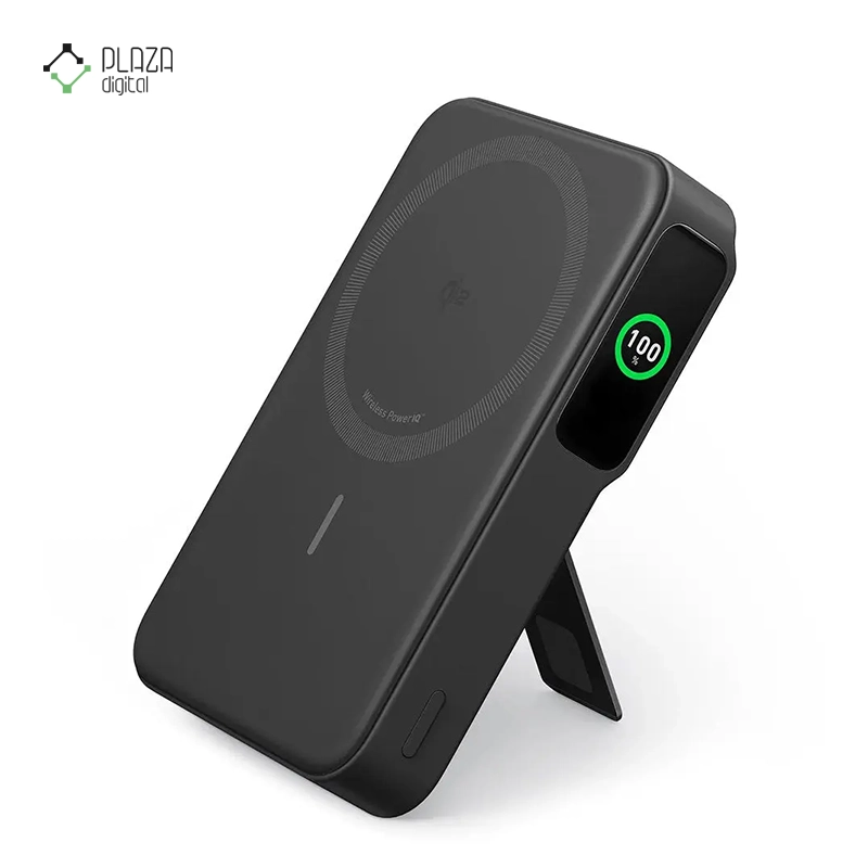 پاوربانک انکر مدل MagGo Power Bank A1654 ظرفیت 10000 میلی آمپر مشکی پلازا دیجیتال