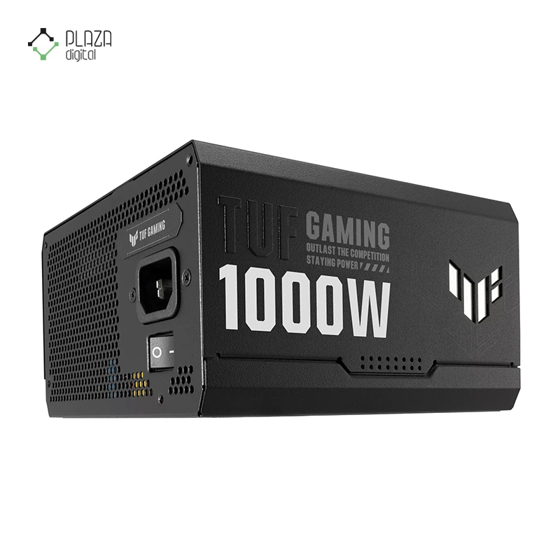 نمای کناری پاور کامپیوتر ایسوس مدل TUF Gaming 1000W Gold پلازا دیجیتال