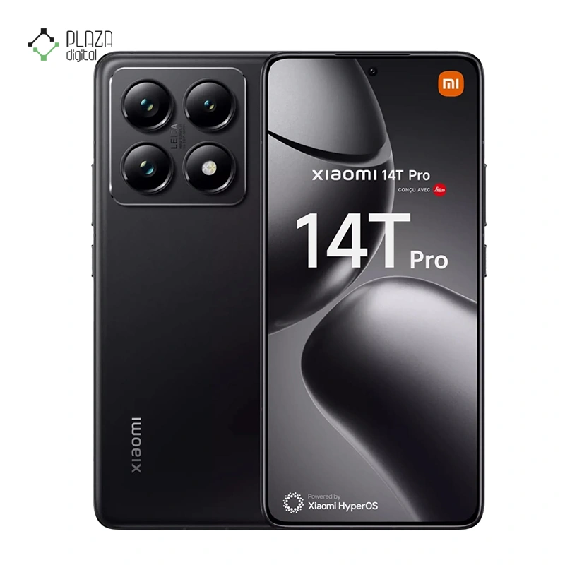 گوشی موبایل شیائومی مدل 14T Pro 5G ظرفیت 512 گیگابایت رم 12 گیگابایت - گلوبال - رنگ مشکی پلازا دیجیتال