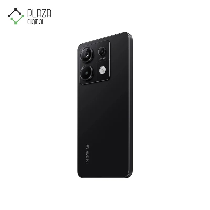 نمای پشت گوشی موبایل شیائومی مدل Redmi Note 13 Pro 5G ظرفیت 512 گیگابایت با رم 16 گیگابایت پک چین – رام گلوبال مشکی پلازا دیجیتال