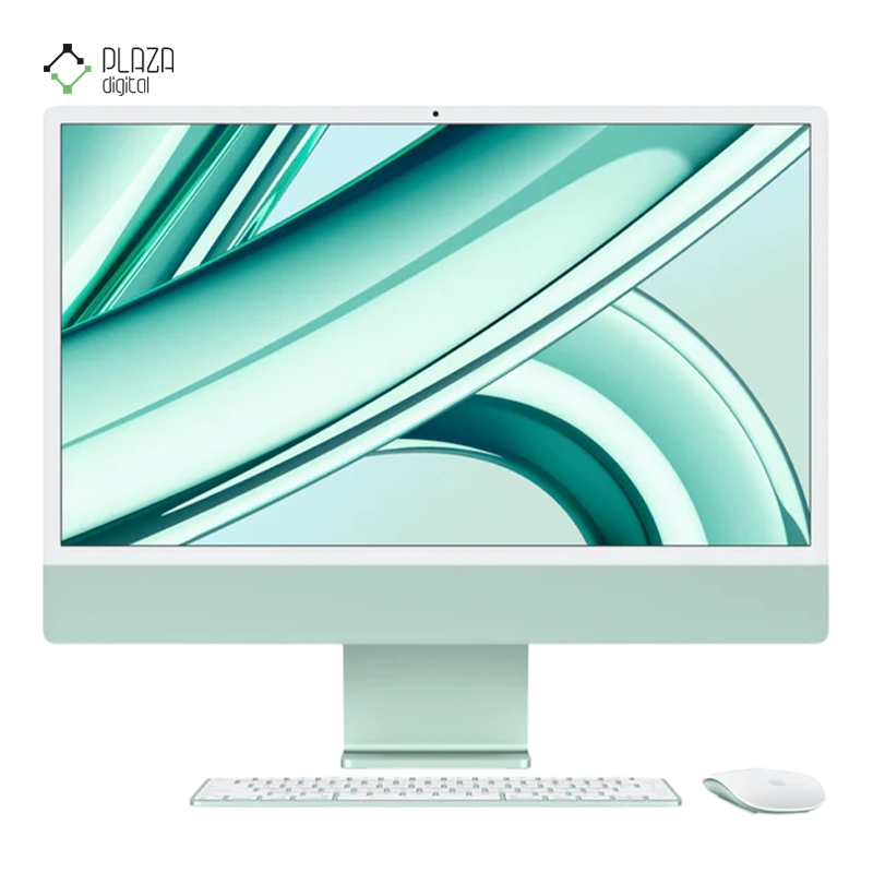 نمای جلو کامپیوتر All in One اپل 24 اینچی مدل iMac MQRA3 M3 2023 8GB 256GB پلازا دیجیتال