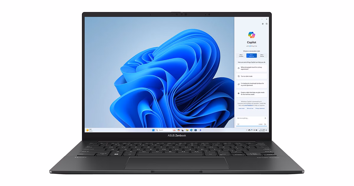 لپ تاپ ایسوس 14 اینچی مدل Zenbook 14 OLED Q415MA Ultra 5 125H 8GB 512GB Arc