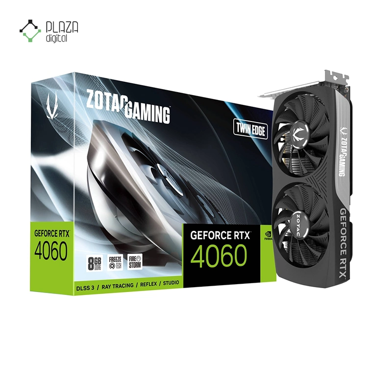 کارت گرافیک زوتک مدل GAMING GeForce RTX 4060 8GB Twin Edge حافظه 8 گیگابایت پلازا دیجیتال