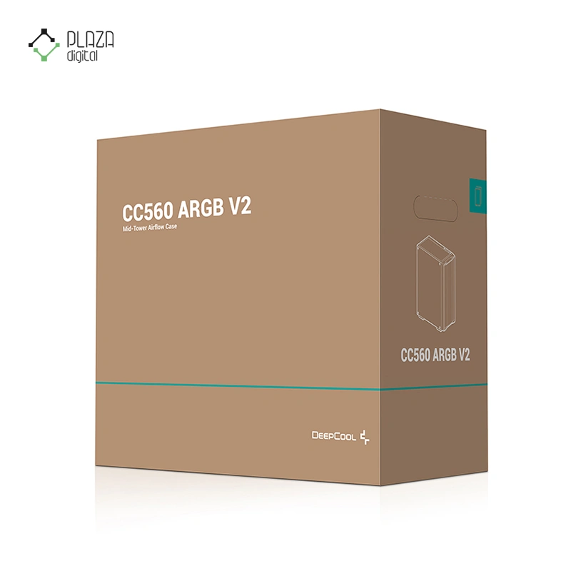 جعبه کیس کامپیوتر دیپ کول مدل CC560 ARGB V2 پلازا دیجیتال