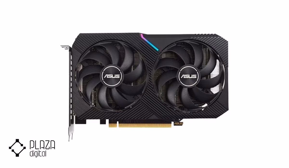 بهترین کارت گرافیک میان رده 14 ASUS-DUAL-RTX-3060-OC-12GB-GDDR6-Graphic-card-PlazaDigital-1