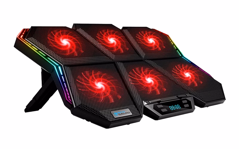 بهترین کول پد برای لپ تاپ گیمینگ 14 پایه خنک کننده لپ تاپ کول کلد مدل K40-RGB