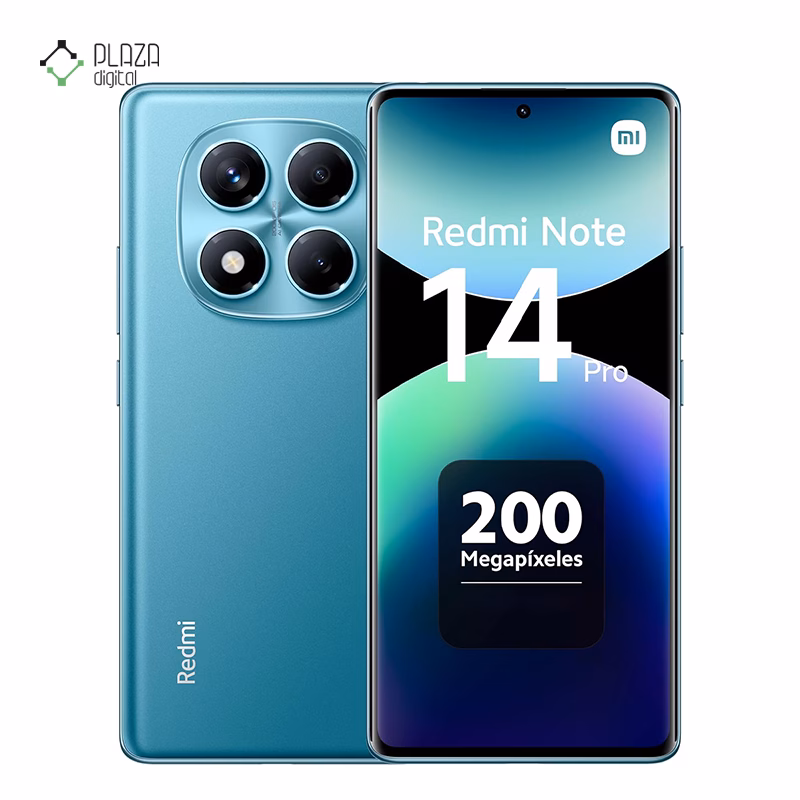 گوشی موبایل شیائومی مدل Redmi Note 14 Pro 4G ظرفیت 256 گیگابایت رم 8 گیگابایت رنگ آبی پلازا دیجیتال